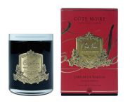 SAIGON GARDEN   Свеча 450 гр , черный  стаканчик, золотой декор Д  16х10,5х10,5 см время горения