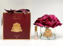 FIVE ROSE Carmine red Букет из 5 роз ароматизированный, цвет красный, прозрачная ваза, 1 спрей 15