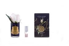 Ароматизированная роза, светло-розовый,  черная ваза, 1 спрей        Д  13,5х8х8 см ROSE BUD blush, арт. GMRB42 COTE NOIRE