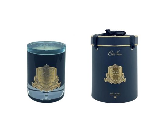 LUXURY CANDLE VANILLA   Свеча 750 гр, золотой декор, соевый воск, Д  21х17х17 см, время горения 30