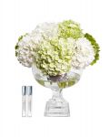 Provence Hydrangea Bouquet Букет гортензий, зеленый, 2 спрея по 10 мл, H.45 серебряный декор