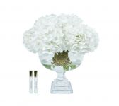 Provence Hydrangea Bouquet  Букет гортензий, белый, 2 спрея по 10 мл , золотой декор