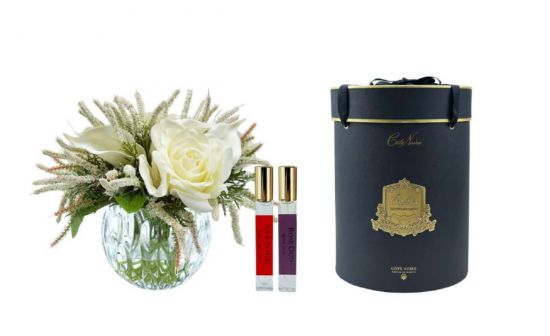 CRYSTAL ROUND ROSE BUDS clear ivory  Букет из бутонов роз, цвет слоновая кость, 2 спрея по 10 мл