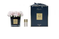 SQUARE 9 ROSE french pink black Букет 9 роз, цвет розовый, квадратная черная ваза