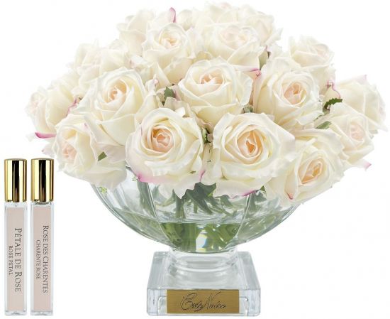 CENTERPIECE ROSE BUDS  blush gold Букет из бутонов роз, светло-розовый, золотой декор, 2 спрея по 10 мл, 33х33х31 см., CPRB02