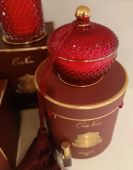 Свеча 300 гр, кисточка ароматизированная, спрей  5 мл для кисточки,  соевый воск, время горения 65 ч Д  21х17х17 см, Red  Round Art Deco, COTE NOIRE GML30007