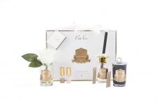 Подарочный набор диффузор 100мл, бутон розы, 2 спрея по 10 мл, свеча 75гр, GIFT PACK BLONDE VANILLA, COTE NOIRE GP01